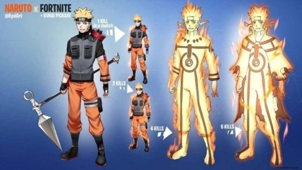 Fortnite Naruto Skin:new skin release date in season 8 