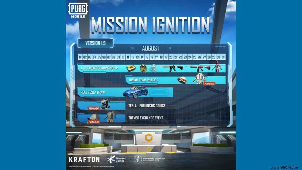 PUBG Mobile Mission Ignition is set to return on August 5, 2021 with Mission Ignition:Reloaded Live Event 
