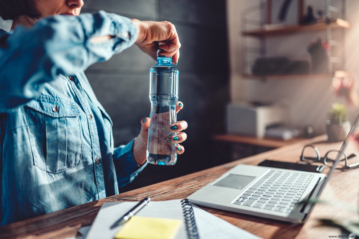 Why should we avoid using a plastic water bottle more than once? 