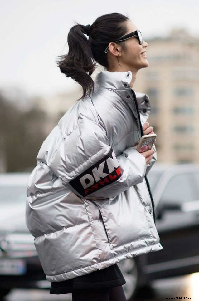 How to wear the down jacket without looking like Bibendum? 
