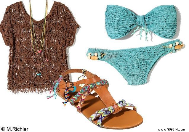 Instructions:dress up your swimsuit! 