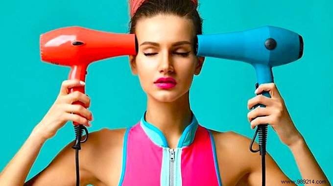 How to dry your hair with a hair dryer without damaging it. 