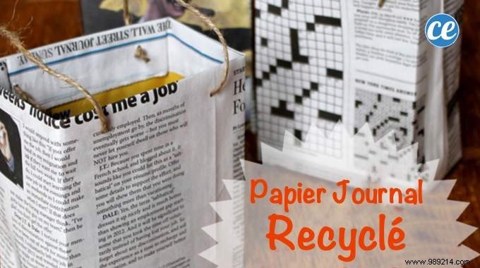 Easy &Free:How to Make a Recycled Newspaper Gift Bag. 