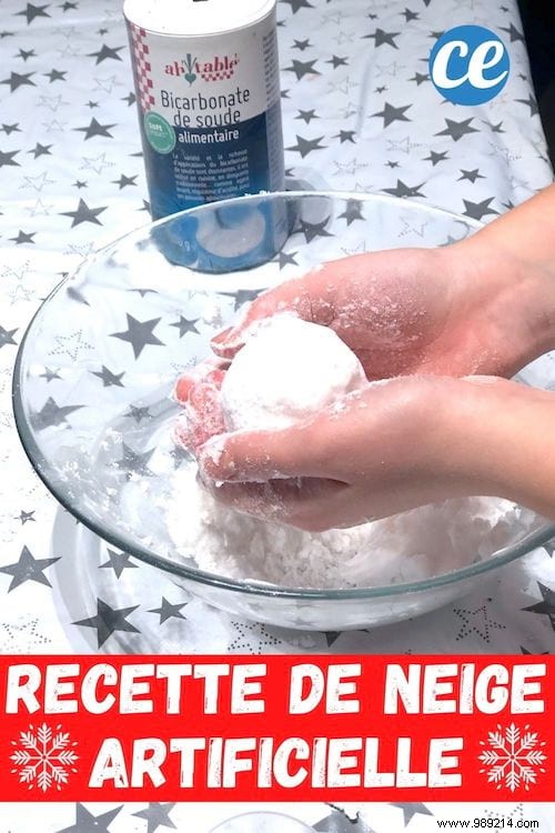 How To Make Artificial Snow With Only 2 Ingredients. 