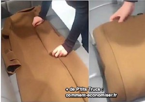 How To Fold A Coat Into A Suitcase WITHOUT Wrinkling It. 
