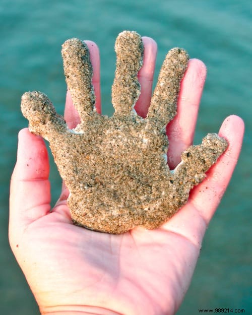 How to Make a Plaster Handprint at the Beach (And Have a Great Memory!). 