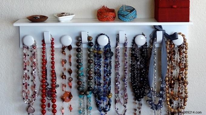 A Great Storage Idea For Your Necklaces. 