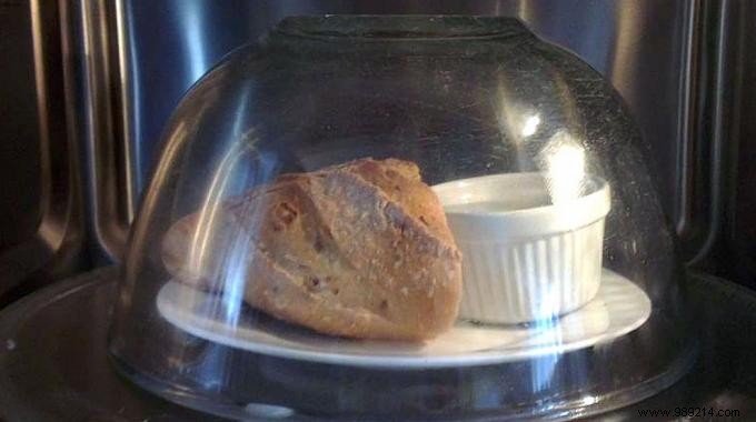 The Magic Trick To Soften Stale Bread in 30 sec. 