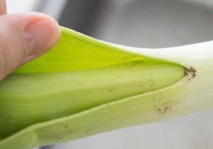 How to REALLY Wash a Leek Easily. 