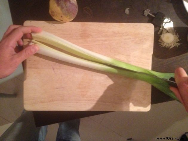 How to REALLY Wash a Leek Easily. 