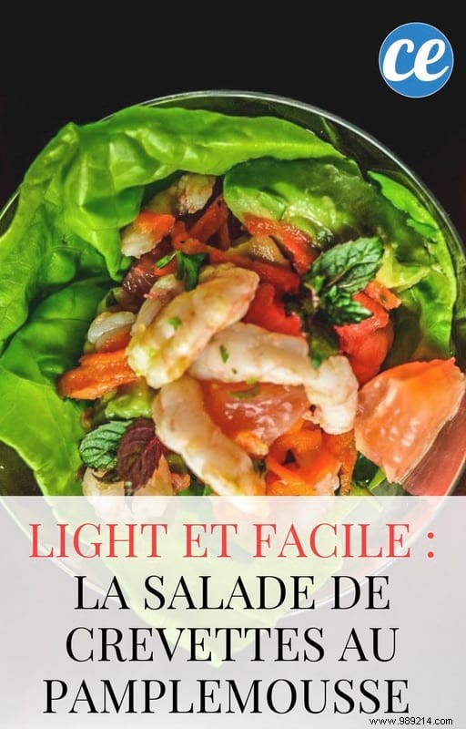Light and Easy to Make, Shrimp Salad with Grapefruit! 