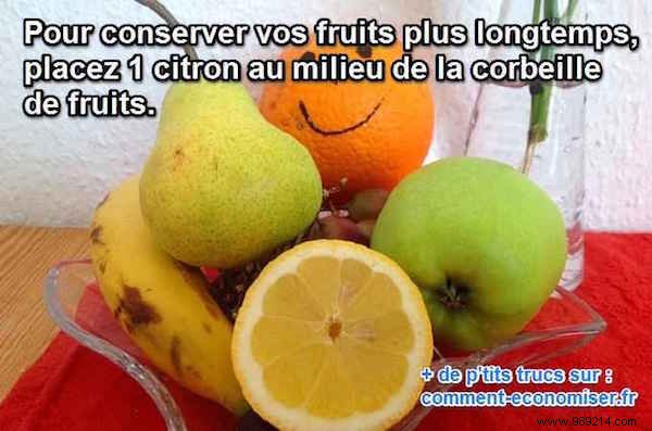 The Very Simple Trick To Preserve Your Fruits Longer. 