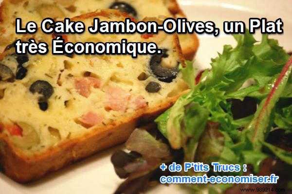 The Ham-Olive Cake, a Very Economical Dish. 