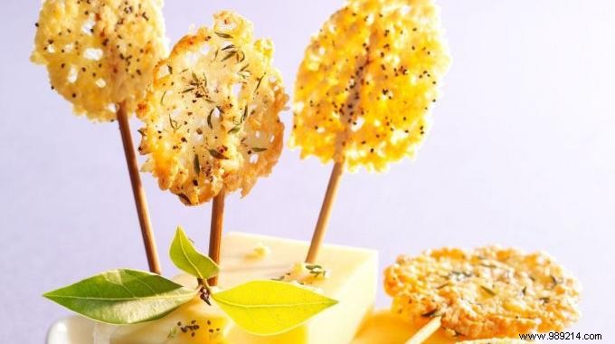My Funny Aperitif with my Gruyère Lollipops at 3 cents! 