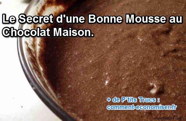 The Secret of a Good Homemade Chocolate Mousse. 