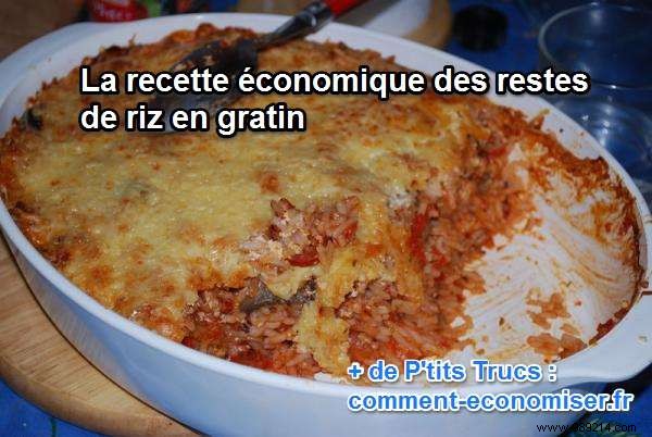 Economic Recipe:Leftover Rice Gratin. 