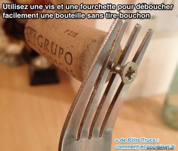 The Great Tip for Uncorking a Bottle of Wine Without a Corkscrew. 