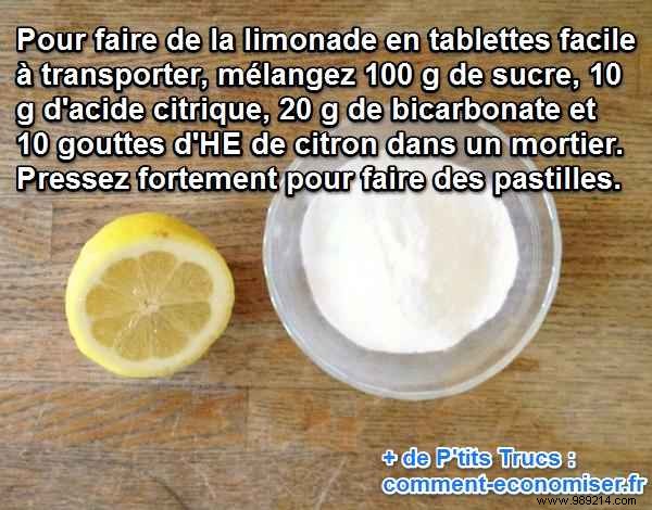 Easy to Carry For Hiking:The Lemonade Recipe in TABLETS. 