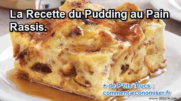 Stale Bread Pudding Recipe. 