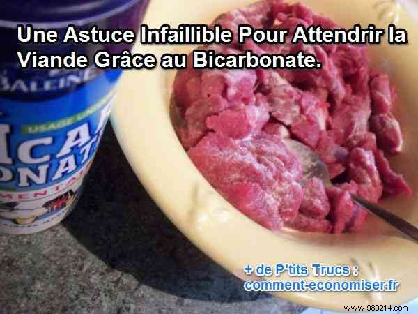 An Infallible Tip For Tenderizing Meat With Bicarbonate. 