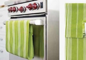 Finally a tip to prevent your kitchen towel from falling off! 