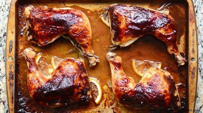 Economic Recipe For Entertaining:Honey Glazed Turkey Leg. 