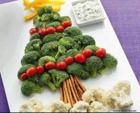 The Vegetable Tree:THE Christmas Aperitif Quick and Easy to Make. 