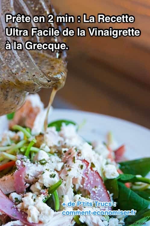 Ready in 2 min Chrono:The Delicious Recipe for Greek Vinaigrette. 