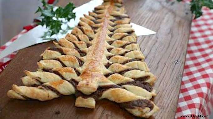 Delicious and Ready in 10 Min:The Christmas Tree Recipe Stuffed with Homemade Nutella. 