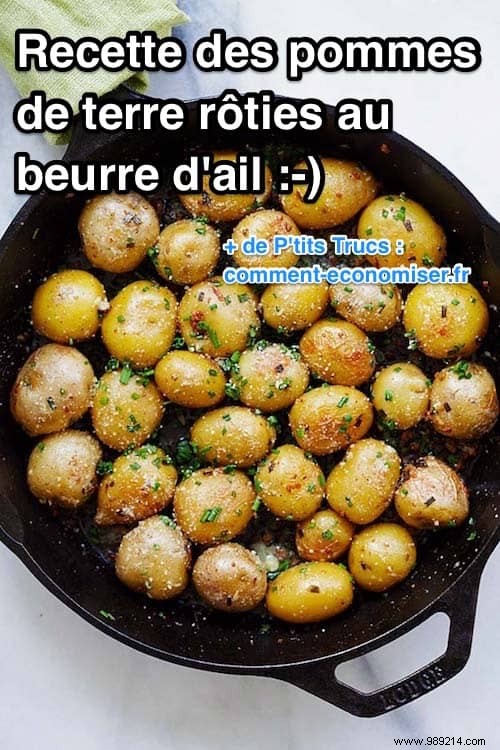 Easy and Cheap:The Recipe for Roasted Potatoes with Garlic Butter and Chives. 