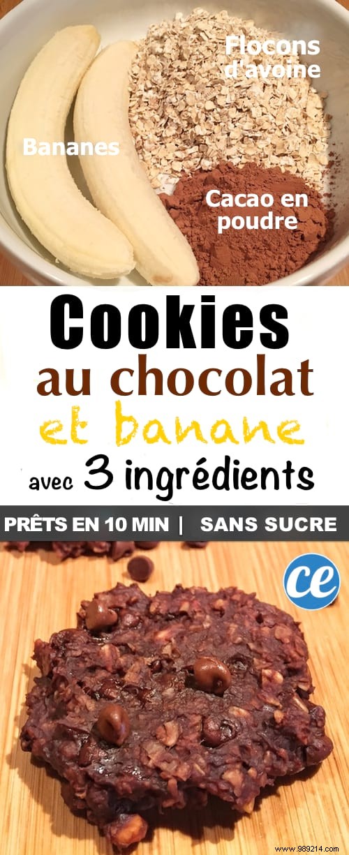 The Delicious Recipe for Chocolate Cookies With ONLY 3 Ingredients. 