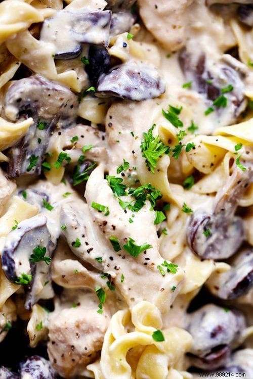 Delicious and Easy to Make:Slow Cooker Chicken Stroganoff Recipe. 