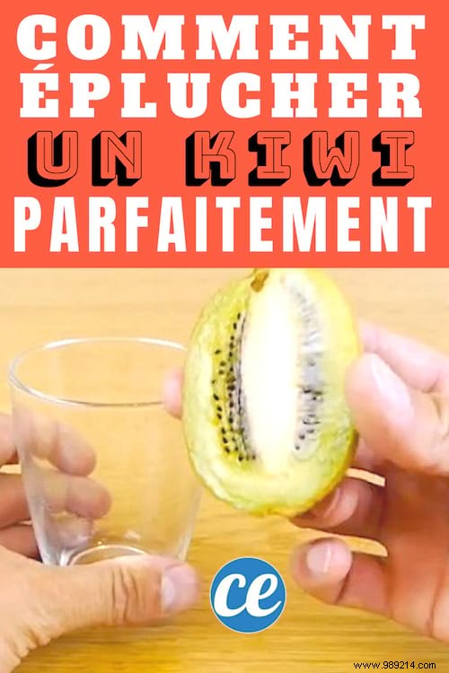 How to Peel a Kiwi Perfectly In 3 Seconds (With a Glass!). 