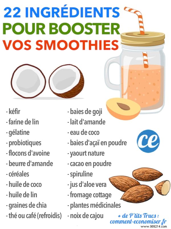 22 Super Ingredients To BOOST Your Smoothies With Energy. 