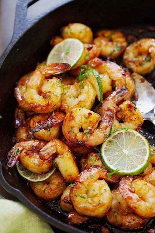 The Delicious Recipe for Prawns with Garlic, Honey and Lemon (Ready in 10 Min). 