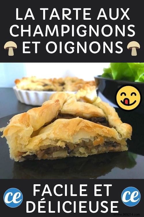 Delicious And Super Easy:The Mushroom And Onion Pie Recipe. 