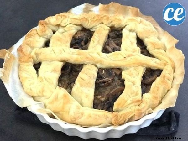 Delicious And Super Easy:The Mushroom And Onion Pie Recipe. 
