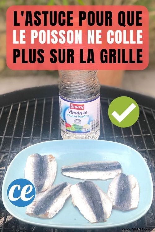 Finally, a tip to prevent fish from sticking to the barbecue. 
