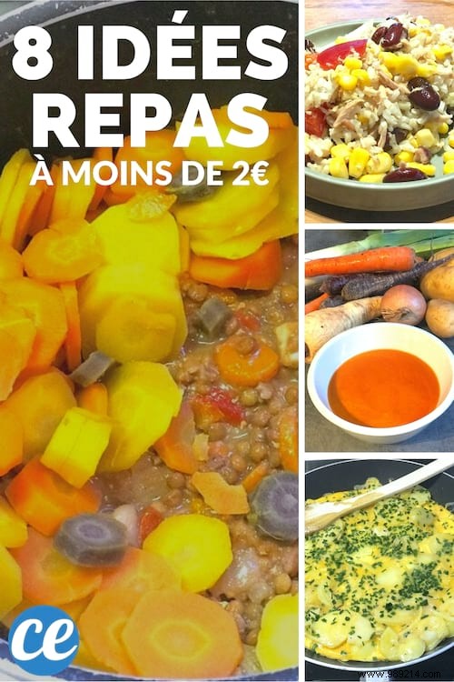 8 Meal Ideas For Less Than €2 Per Person (Easy, Fast &Cheap). 