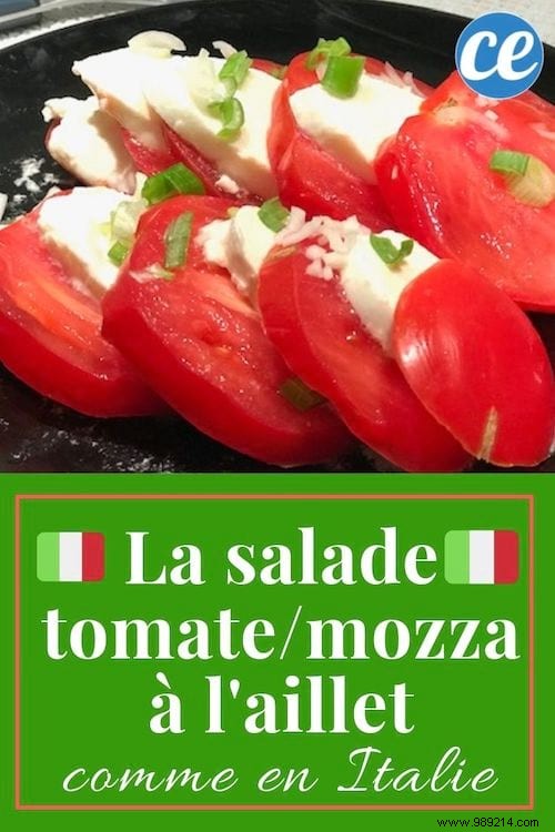 Ready in 2 Min:The Tomato-Mozza Salad with Garlic, Best in Italy! 
