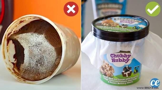 The Genius Trick To Avoid Frost On Ice Cream. 