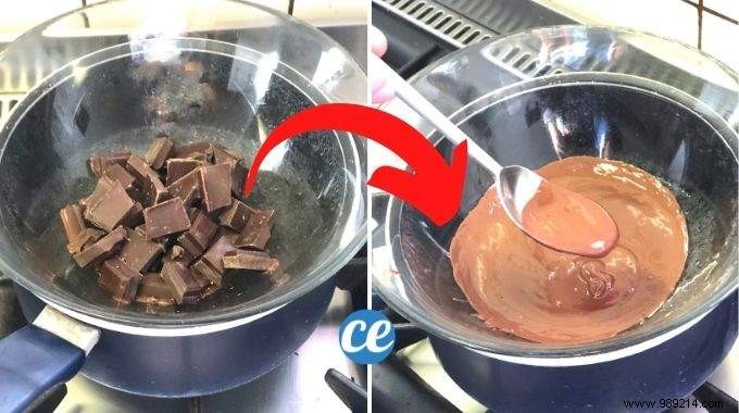 How to Melt Chocolate in a Bain-Marie WITHOUT Hardening. 