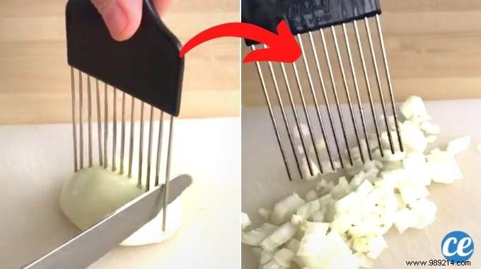The Secret to Cutting an Onion into Small Pieces in 30 Secs. 
