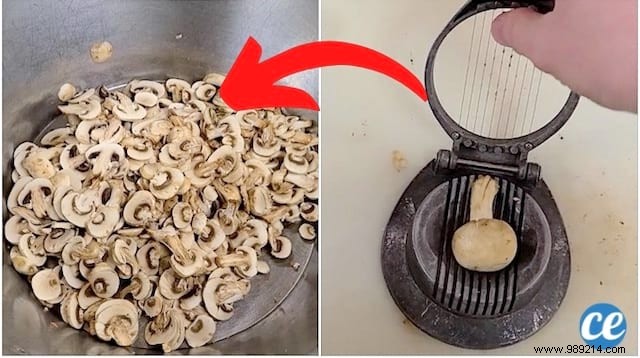 The Genius Trick To Cut Mushrooms In Record Time. 