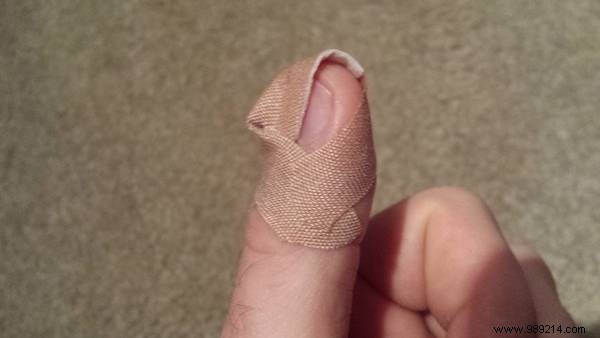 How to Make a Bandage Stick on Your Fingertip Longer. 