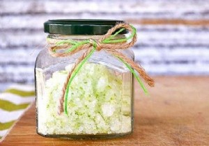 DIY Olive Oil and Coarse Salt Foot Scrub for Baby-Soft Feet
