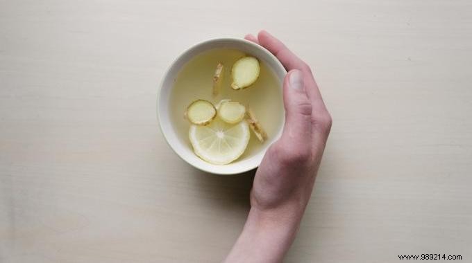 The Recipe for Detox Herbal Tea with Ginger To Purify Yourself. 