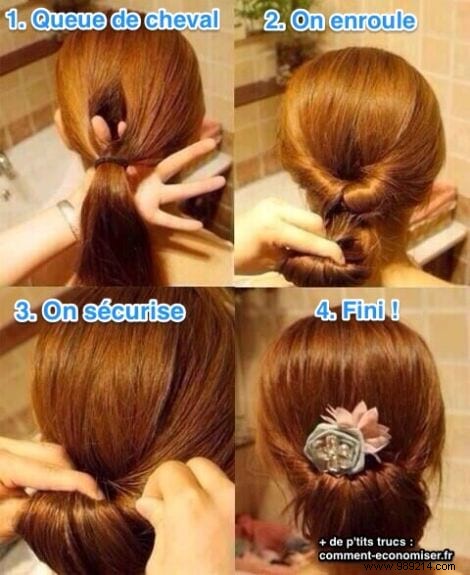 The Best Tip To Make A Perfect Bun In 5 sec. 