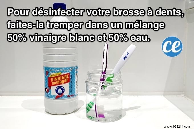 How To Disinfect And Sterilize Your Toothbrush With White Vinegar. 