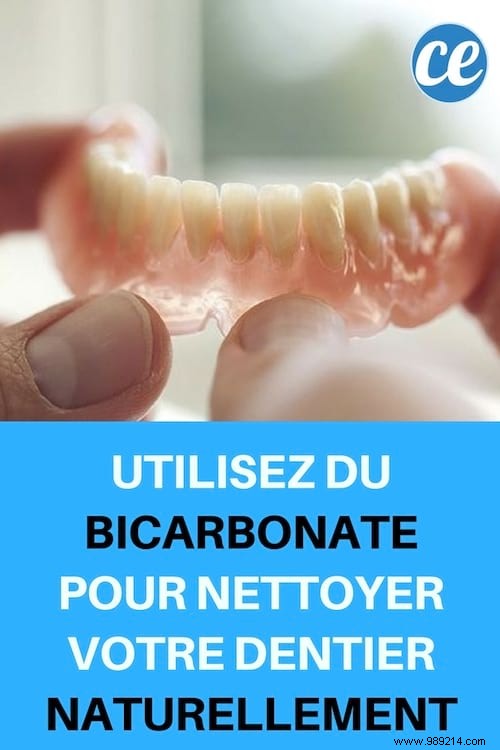 Scaled dentures? Use Bicarbonate To Clean It Naturally. 
